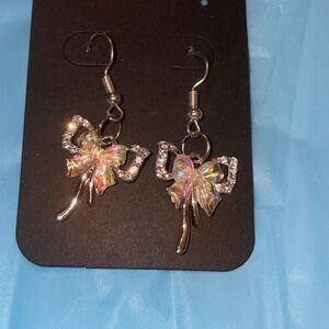 Handmade bow earrings
